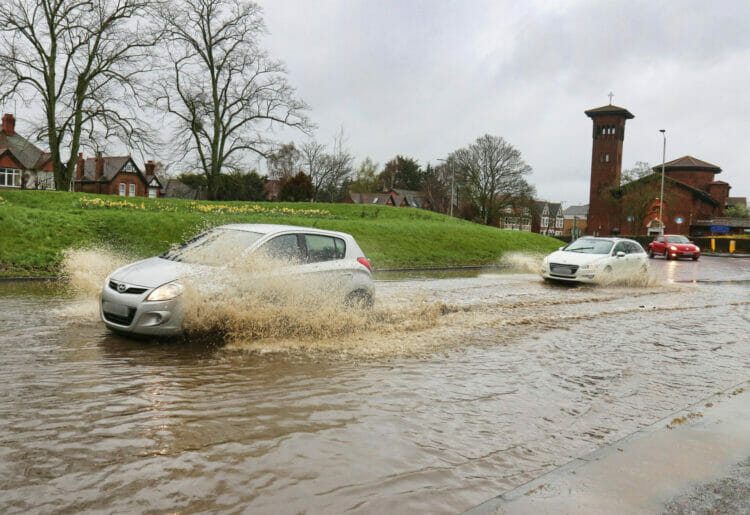 Flooding at Prospect Park Roundabout Friday, March 31 Picture: Dijana Capan/DVision Images
