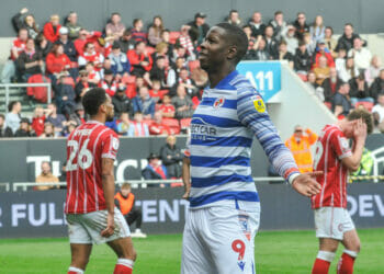 Bristol City v Reading Reading's goal.