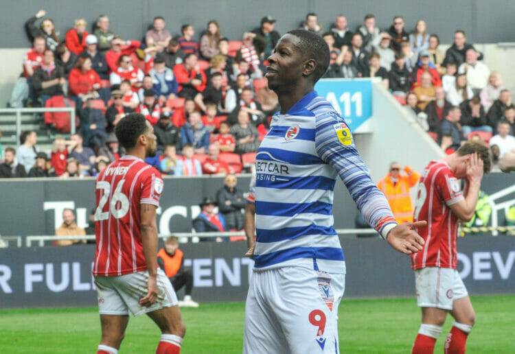 Bristol City v Reading Reading's goal.