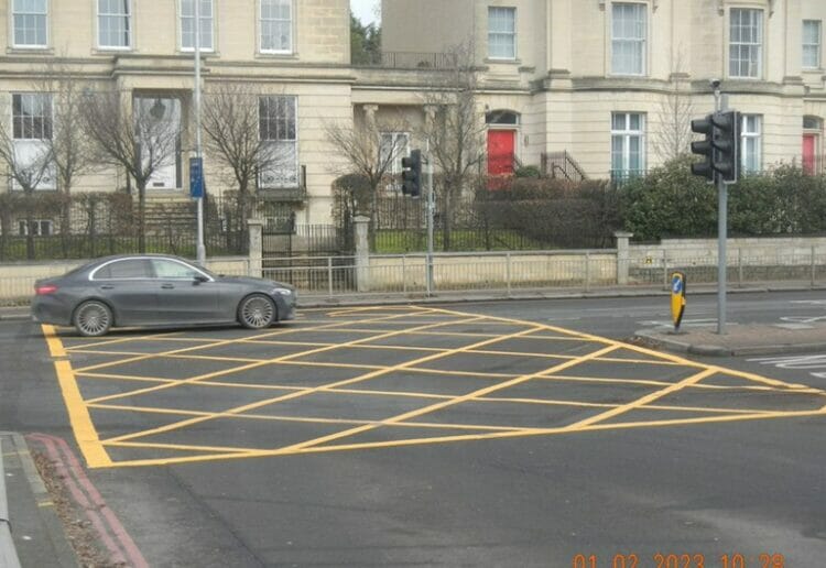 The box junction on Kings Road Picture: Reading Borough Council