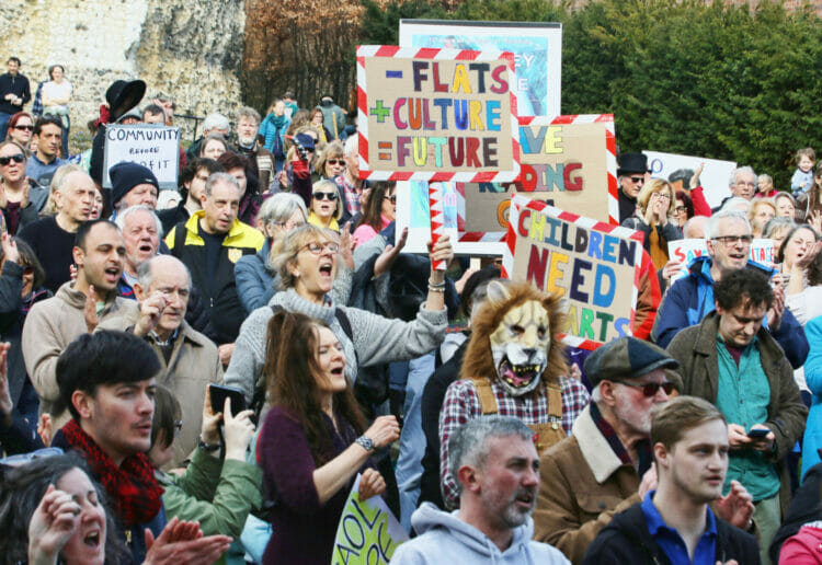 On Saturday, March 25, hundreds of people took part in a rally to Save the Reading Gaol Picture: Dijana Capan/DVision Images