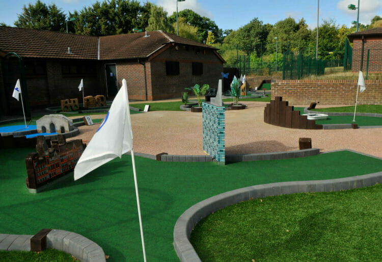 The new Mini-Golf site in Prospect Park.