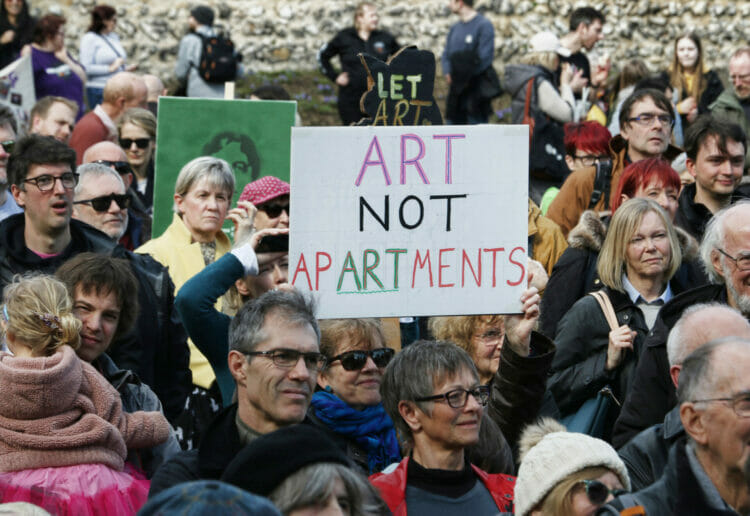 Reading Today; 25th March 2023; March Rally to Save the Reading Gaol
