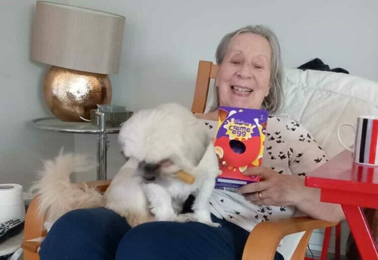 Helen T was delighted with her Easter gift