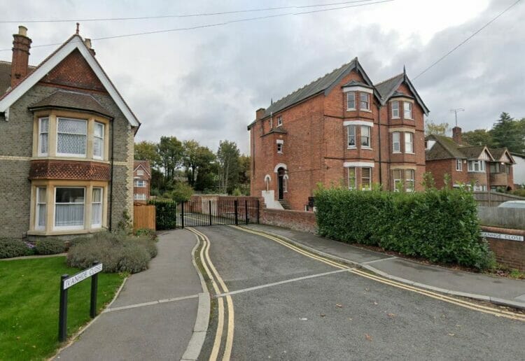 Land to the rear of Western Elms Avenue Picture: LDRS/Google Maps