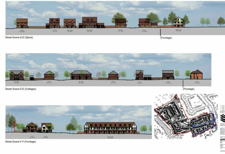 The new proposed street scene at Reading Golf Club Picture: Ece Architecture