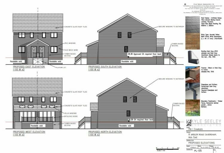 A home in Ardler Road, Caversham, could be replaced with two semi-detached properties Picture: kyle seeley associates
