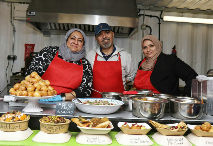 The Amani Kitchen brought a taste of Iraq to the heats. Picture: Dijana Capan/DVision Images