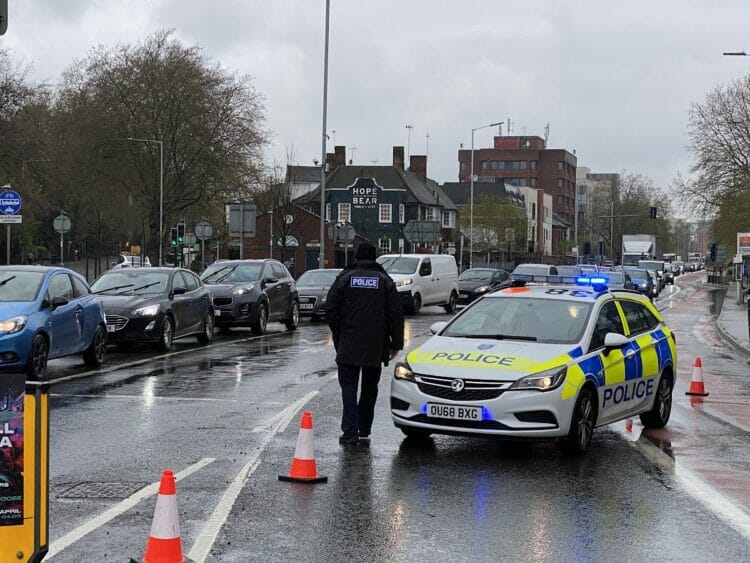 Emergency services are currently dealing with a suspected house fire in east Reading which has seen London Road closed. Picture: Phil Creighton