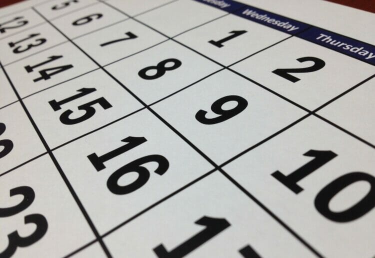 A calendar of what's on events. Picture: tigerlily713 viaPixabay