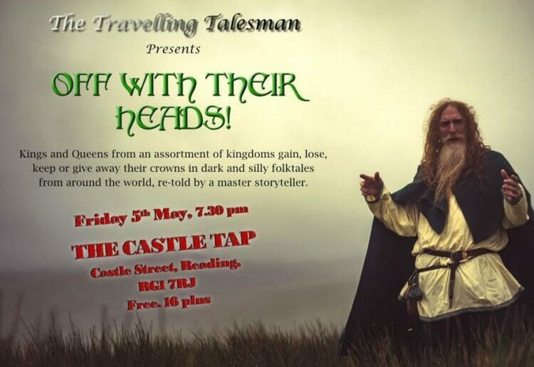 The Travelling Talesman will be at The Castle Tap on Friday, May 5