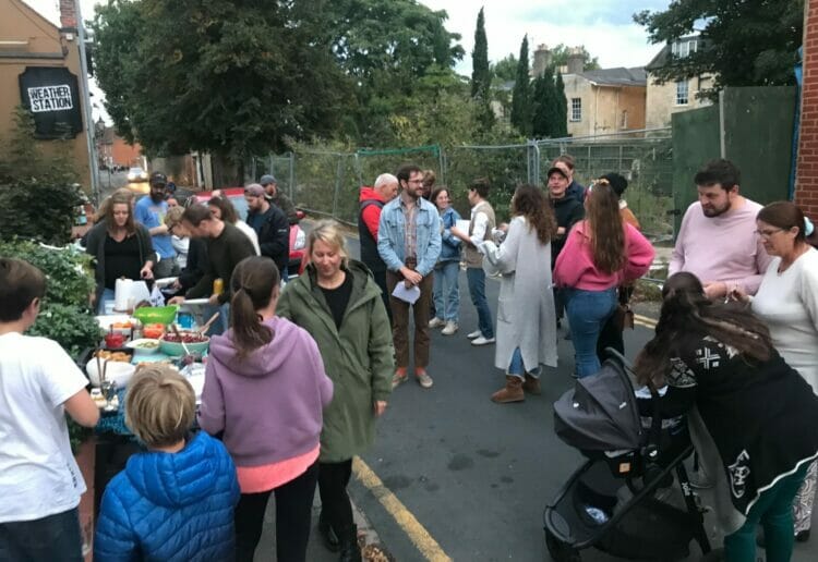 Members of Eldon Village hold a street party - they have been nominated foir this year's Pride of Reading awards