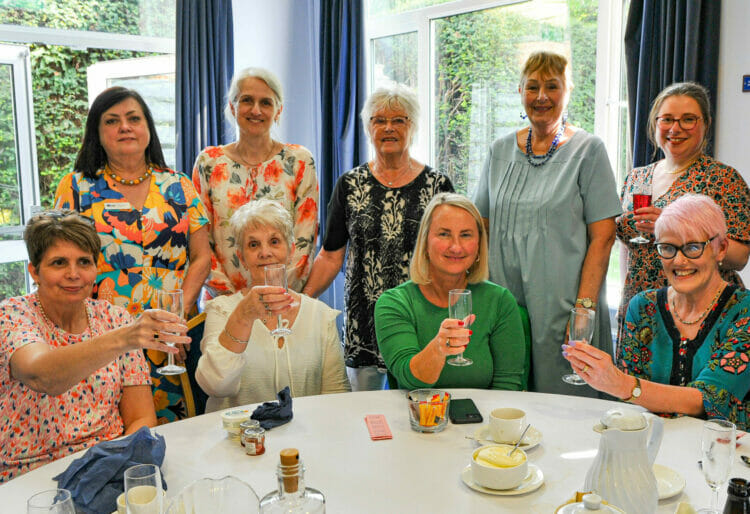 Guests to a Sparkling Afternoon Tea event in Sindlesham raised a glass. Picture: Steve Smyth
