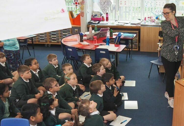 Pupils at Southcote Primary School.