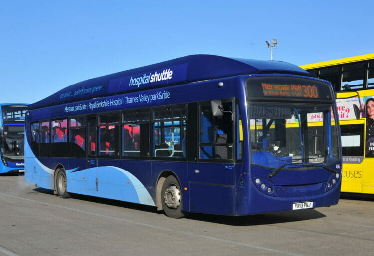 Proposed plans include six new bus lanes and improvements to RBH and Mereoak Park and Ride services. Picture: Courtesy of Reading Buses