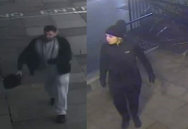 Officers have released images of two individuals they would like to speak to who may have vital information about a robbery which took place on Silver Street on Saturday, March 4.