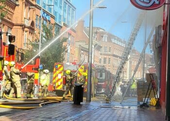 Fire crews tackle blaze