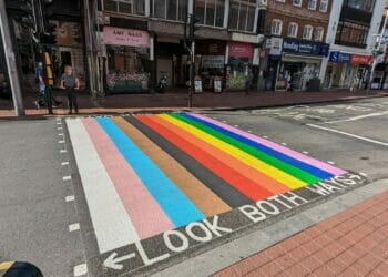 Rainbow Road: Pride crossing in central Reading updated