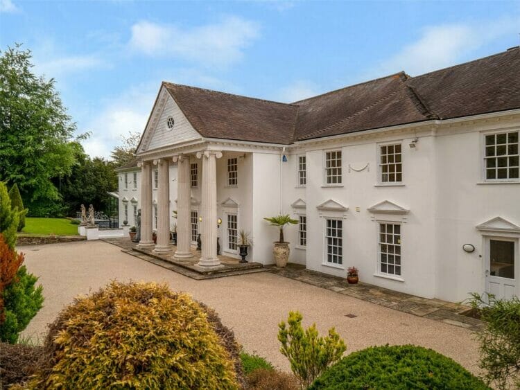 The Thamesside Sonning Court, owned by Uri Geller, has gone on the market for £7.5million. Picture: By kind courtesy of Fine & Country Estate Agents