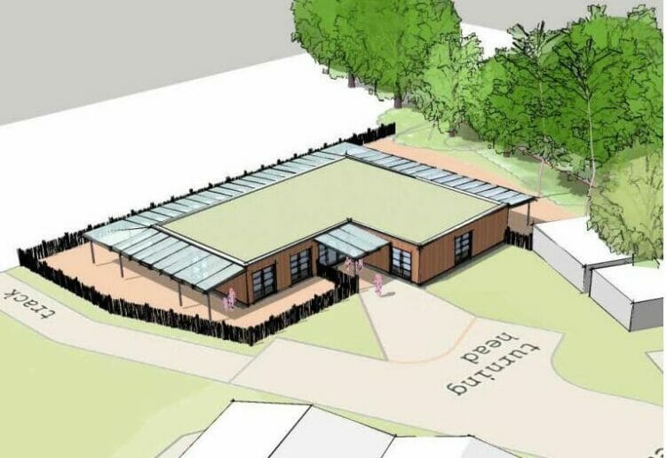 The proposed nursery on land next to Reading Abbey Rugby Club clubhouse in Emmer Green Picture: Colony Architects