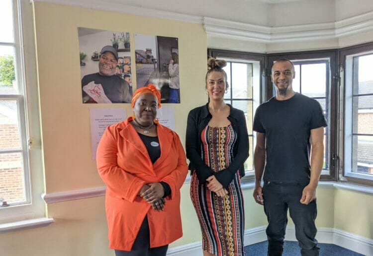 From left: poet and writer Nyasher Browne, photographer Alex Douglas, and artist Joseph Silvanos Wafula.