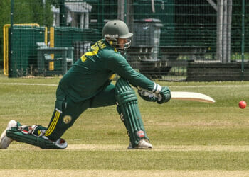 Wargrave CC v Wokingham CC Shaan Khan batting