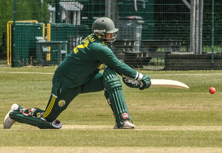 Wargrave CC v Wokingham CC Shaan Khan batting