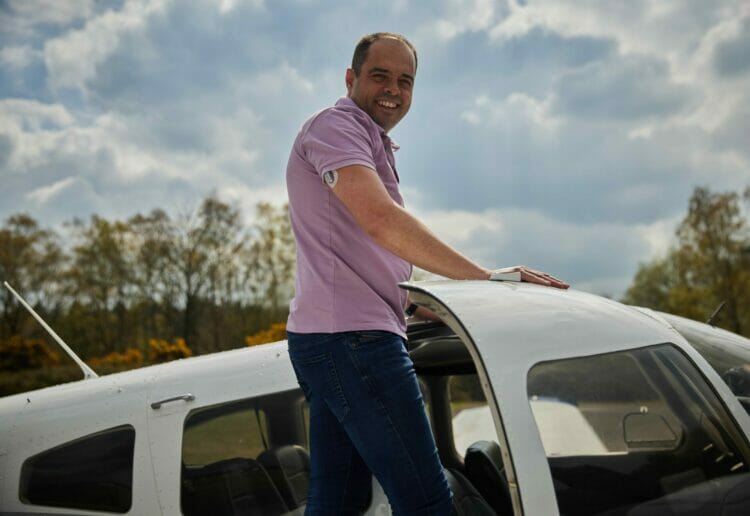 Reading-based pilot  Chris Wilkinson will share how he can manage his type 1 diabetes, to enable him to leave a normal life Picture: Diabetes UK