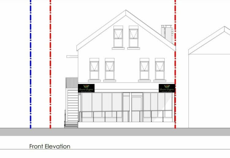 Elevations for the Vesuvio Pizzeria in Norcot Road, Tilehurst. Picture: The Keen Partnership