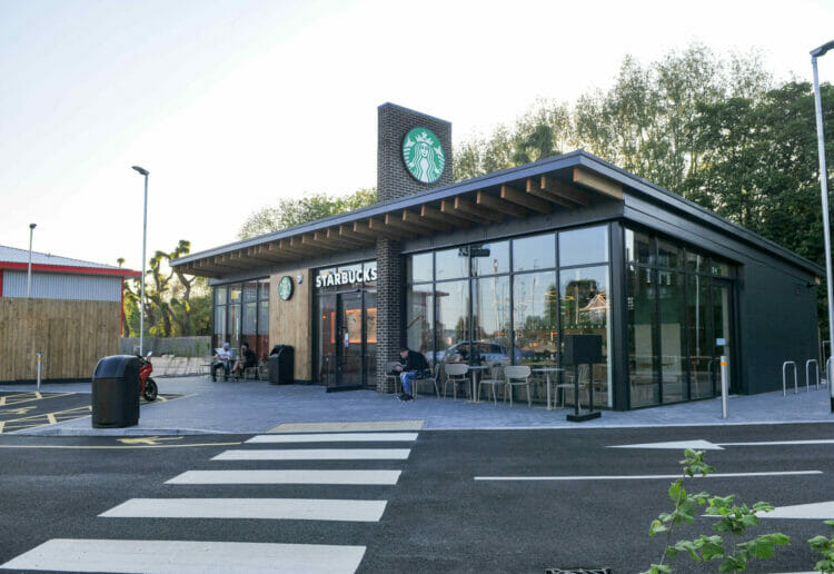 The new Starbucks in Rose Kiln Lane, part of the Reading Link Retail Park Picture: Steve Smyth