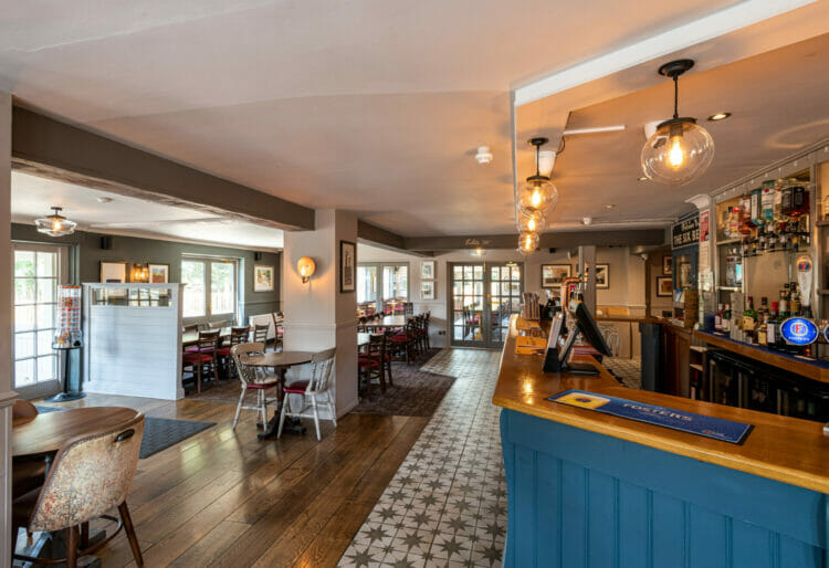 The whole of the inside has been refurbished, including a change in layout, new seating, tables and lighting. Picture: Greene King
