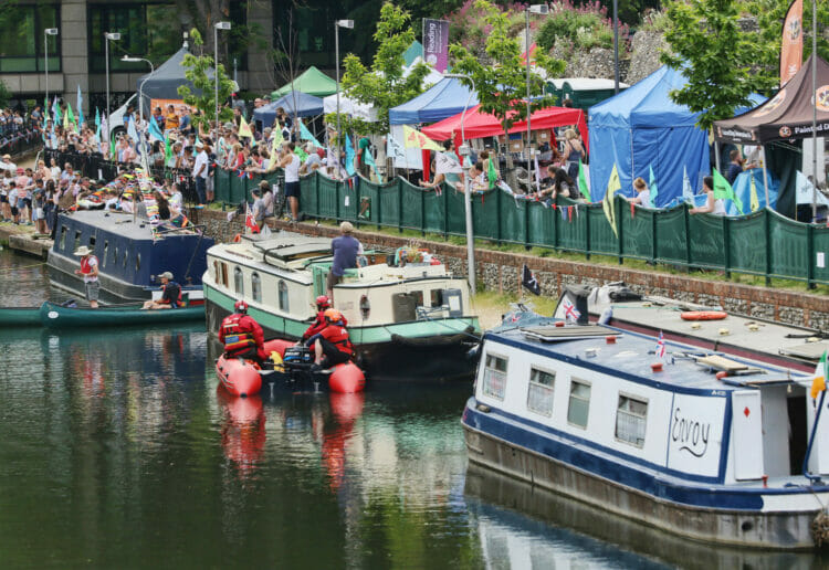 Stalls and sailors at WaterFest. Picture: Dijana Capan at DVisionImages