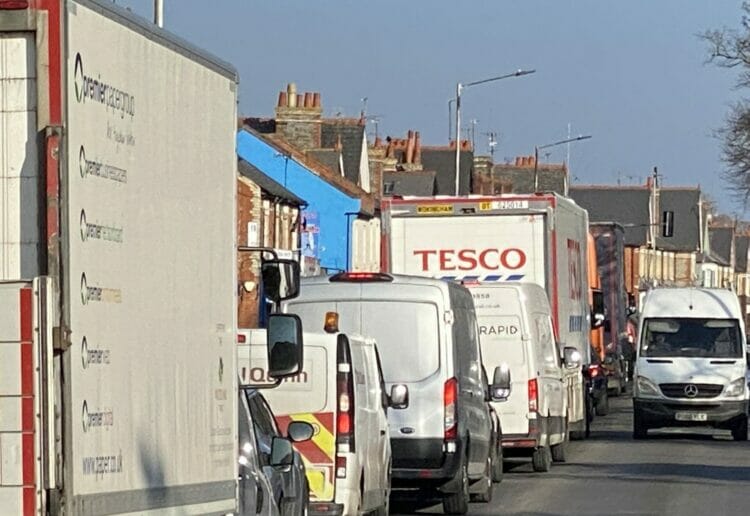 Traffic jams on A4 London Road Picture: Phil Creighton