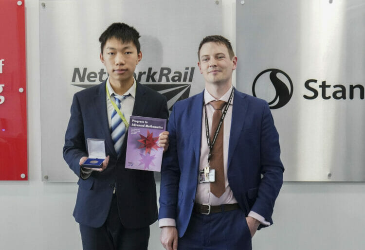 Nelson Wong received a bronze medal for his maths Olympiad achievement. Picture: Active Learning Education Trust