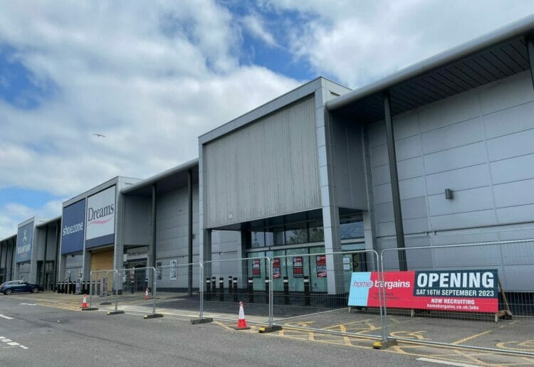 Home Bargains set to open in Brunel Retail Park in Whitley this autumn Picture: Local democracy reporting service