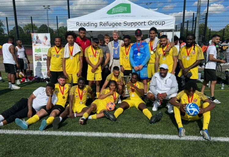 CHAMPIONS: Giveback FC successfully defended their title. Picture: Ji-Min Lee