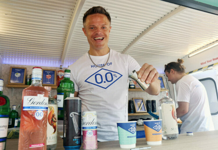 The House of 0.0% Free drinks outside Sainsbury's Broad Street Picture: Dijana Capan/DVision Images