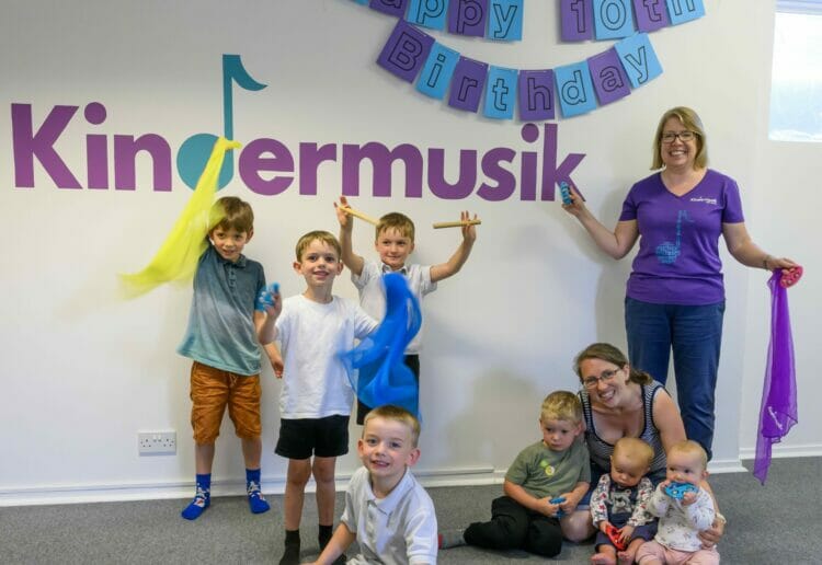 Sarah Barrett is celebrating 10 years of Kindermusik sessions in East Reading