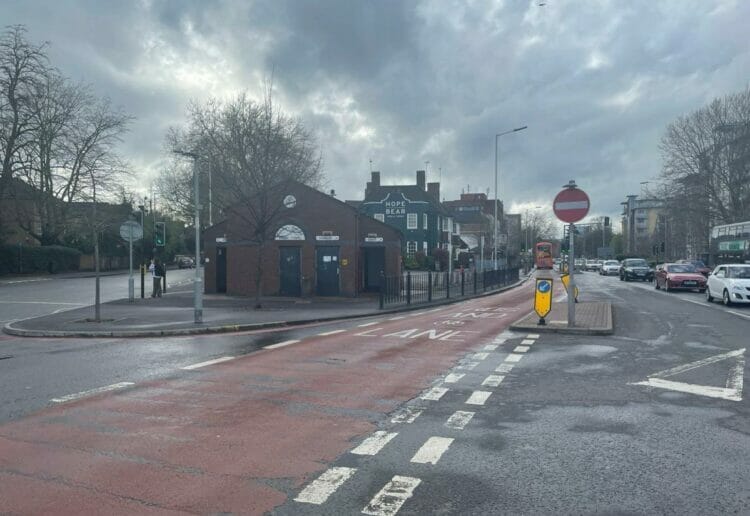 The bus lane in Kings Road, Reading. Picture: Local Democracy Reporting Service