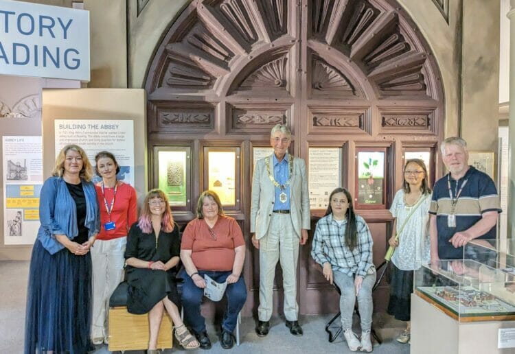 From left, Anna Jones of the MERL, representatives from Sadaka and Alana House, with mayor of Reading Cllr Tony Page, centre. Picture: Jake Clothier