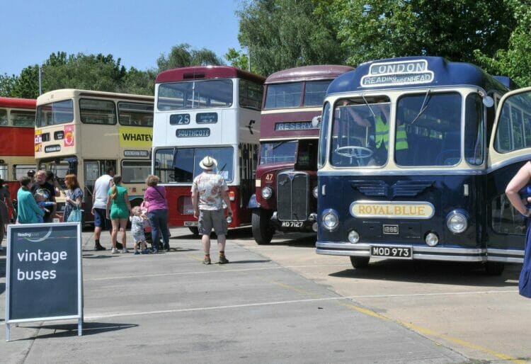 Vintage buses were on show in all of their classic splendour. Picture: Steve Smyth
