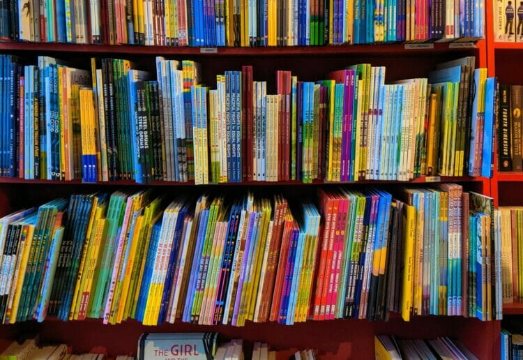 Children are introduced to books and stories at Whitley Ryhmetime sessions. Picture: Omar Flores via Unsplash