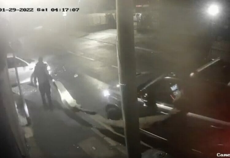 The CCTV from the ram raid
