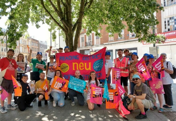 STRIKING teachers and school staff from across Reading and Wokingham came together on Friday to call for a better-valued education system Picture: Local democracy reporting service