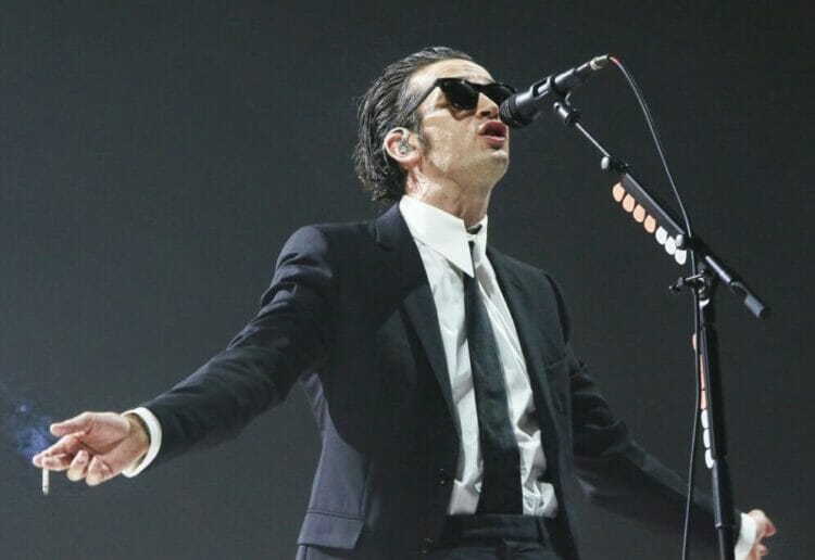 Matty Healy appearing with The 1975 on Main Stage East at Reading Festival 2022. Picture: Dijana Capan/DVision Images