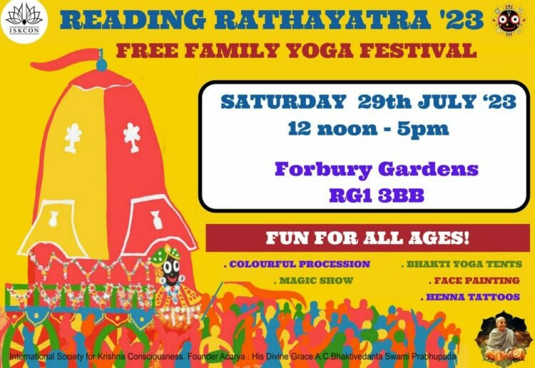 The Reading Rathayayta takes place in Forbury Gardens