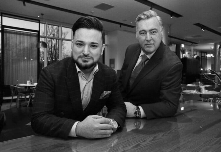 Hilton Reading area general manager John McLaughlin, right, with operations manager Ferooz Yaqubi