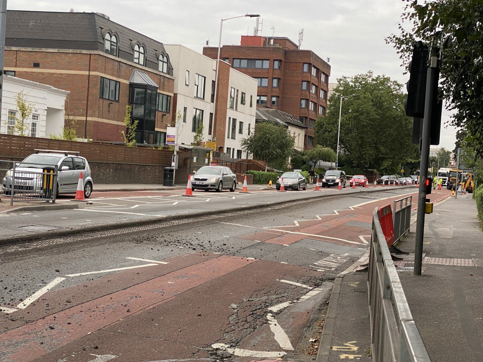 Roadworks on Kings Road