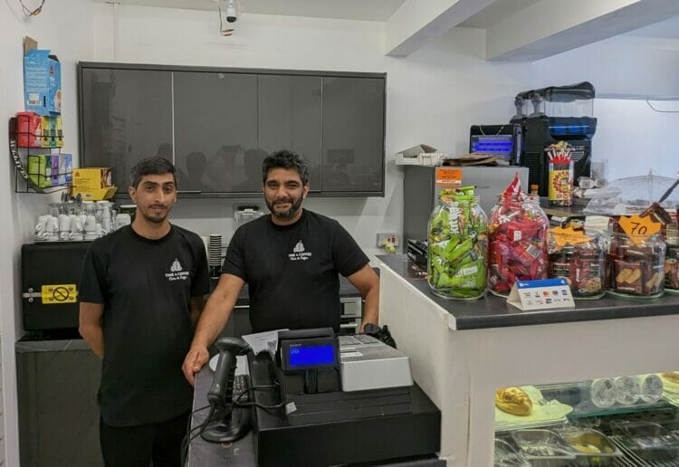 Owner Karim, right, has been part of the community on Oxford Road for more than a decade. Picture: Jake Clothier