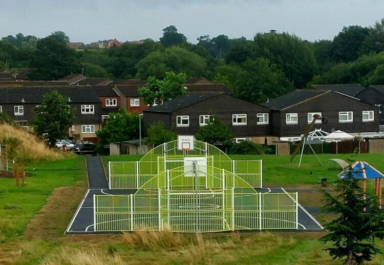 The refurbished basketball court at Whitley Recreation Ground Picture: Cllr Micky Leng
